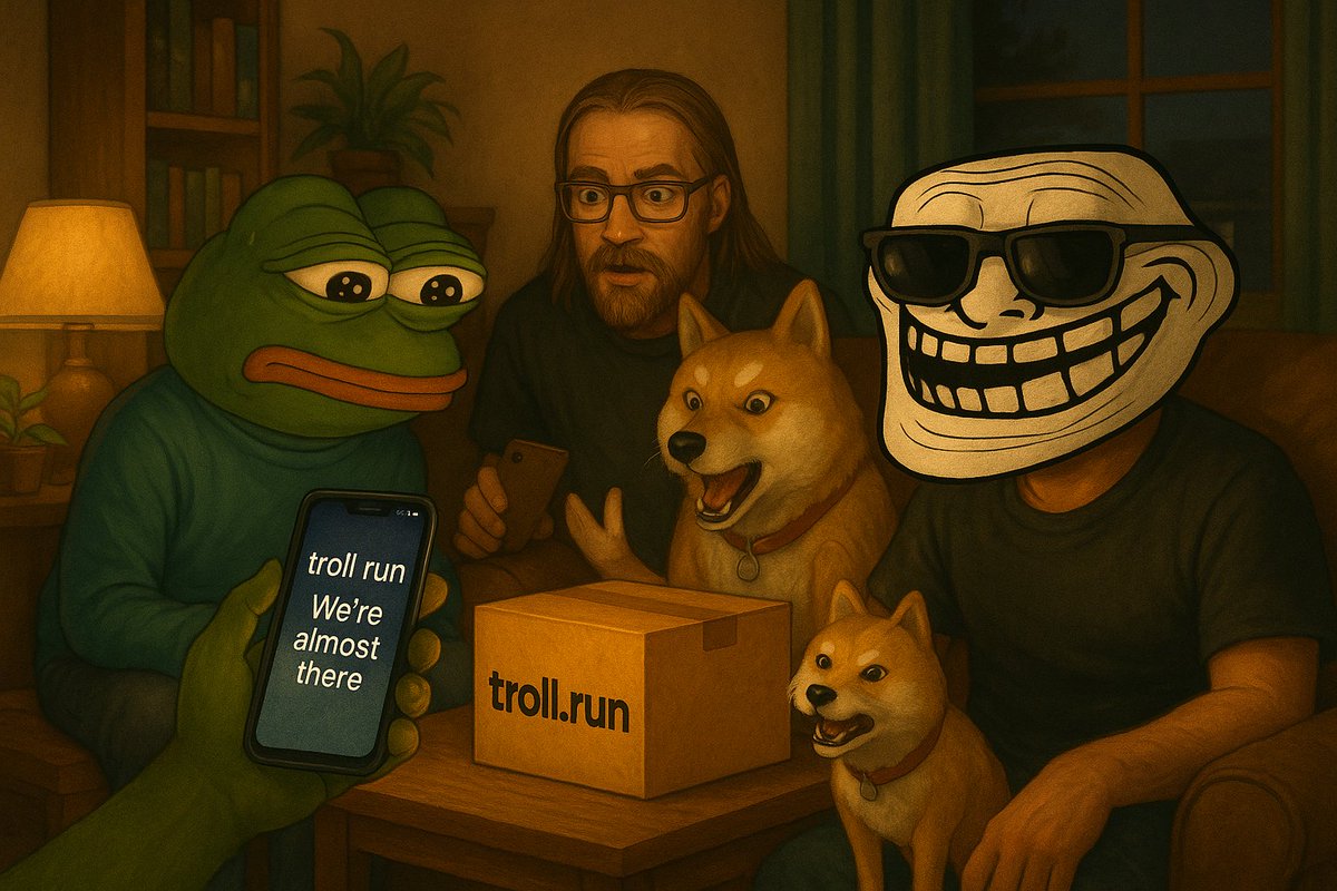 When troll.run says “we’re almost there”…
you don’t ask where.
You just sit down, smile,
and let destiny cook.
$TROLL / ETH