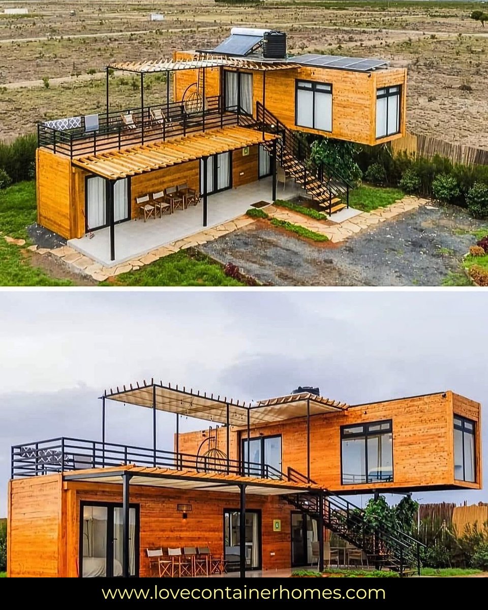 LCH_studios's tweet image. Would you live in a house built out of shipping containers? Rate this one on a scale of 0-10.  Visit us at lovecontainerhomes.com for container house plans and designs.
#architecture #shippingcontainer #containerhome #containerhouse #house #prefab