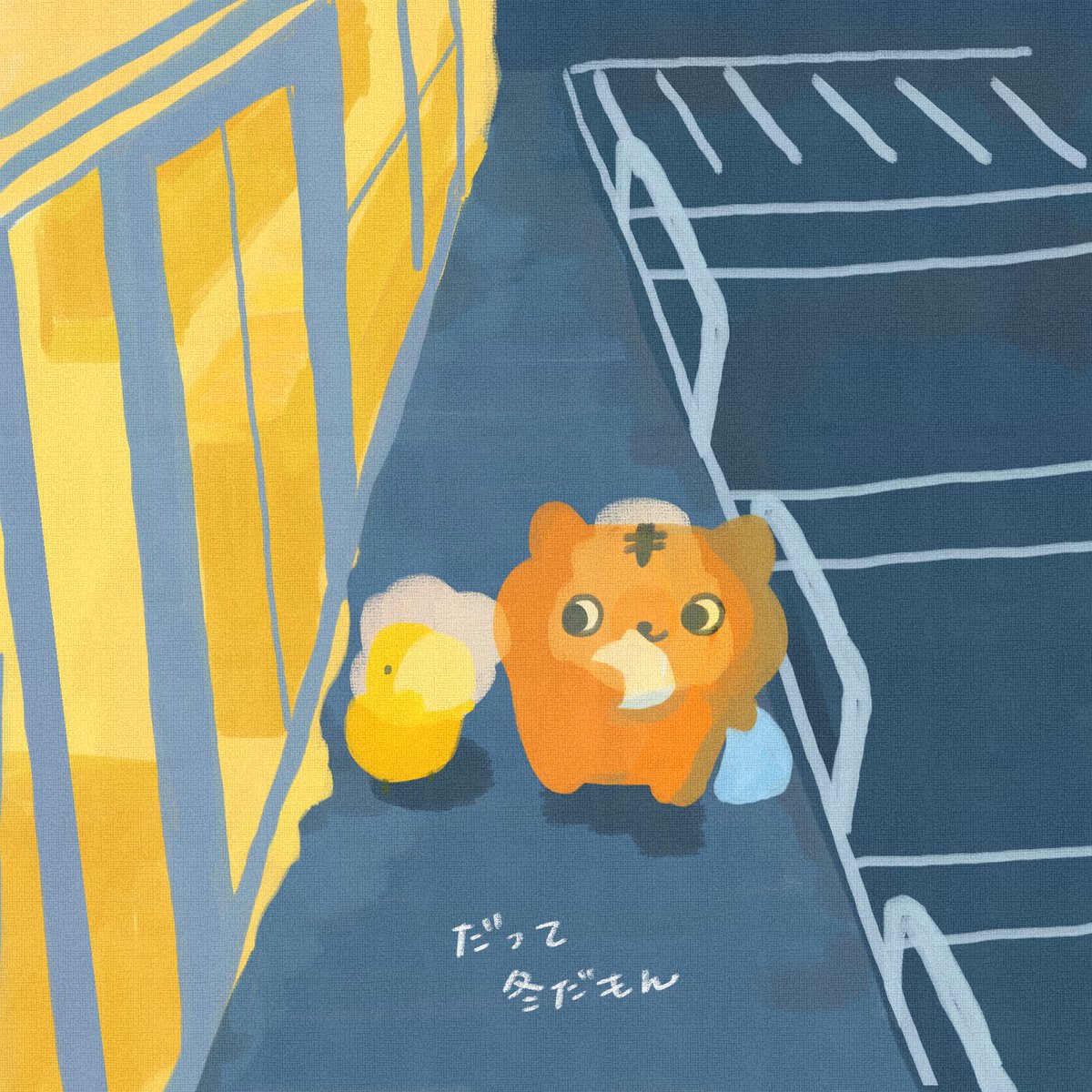 yellow_736_'s tweet photo. だって冬だもん
#パステルネコちゃん 
#illustration
#イラスト https://t.co/83FsPWmON3