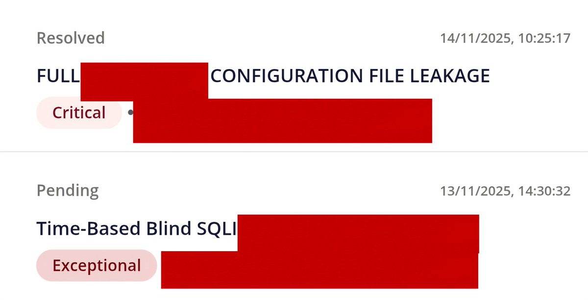 hasansheet's tweet image. I didn’t suddenly start finding criticals.
I just changed my mindset.
A month ago, I decided to focus only on P1s.
Mediums still get reported, but they’re not the goal.
When you aim for criticals, you’ll find mediums, but when you aim for mediums, crits stay out of reach.
