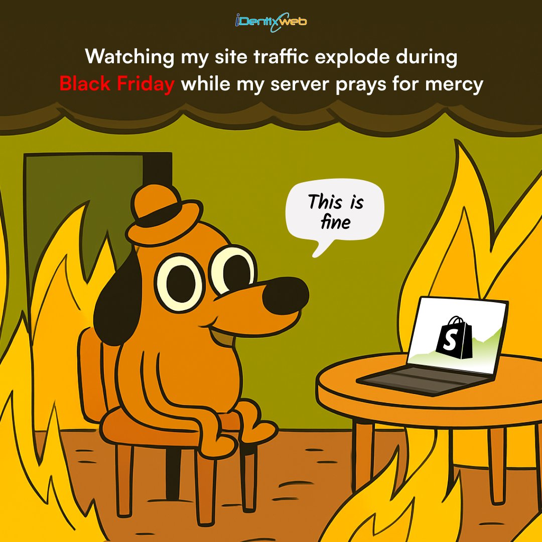 identixweb's tweet image. The time is nigh for @shopify store owners.

#shopify #blackfriday #bfcm #memes #trendingmemes