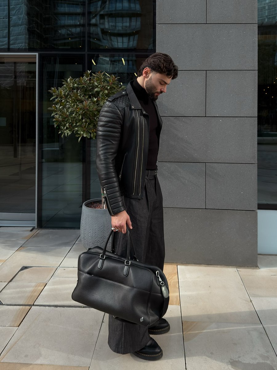 Light hits leather, and the day opens up.

<a href="/alexsaunes/">Alex Saunes</a> keeps it sharp on the streets of Manchester in our classic Kay Michaels jacket.

uk.bodaskins.com/kay-michaels