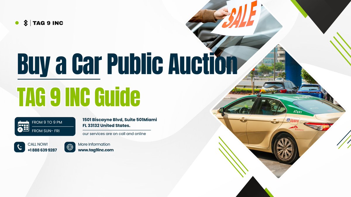 fennerpg's tweet image. Public car auctions are the cheat code: walk in with $300 + ID, walk out with an ASSET in your name — not a payment chain. This is how you move from driver…to owner.

Read the guide 👉 tag9inc.com/blog/how-to-bu…

#TAG9INC #EmployeeToCEO #CarAuction #FinancialFreedom #Ownership