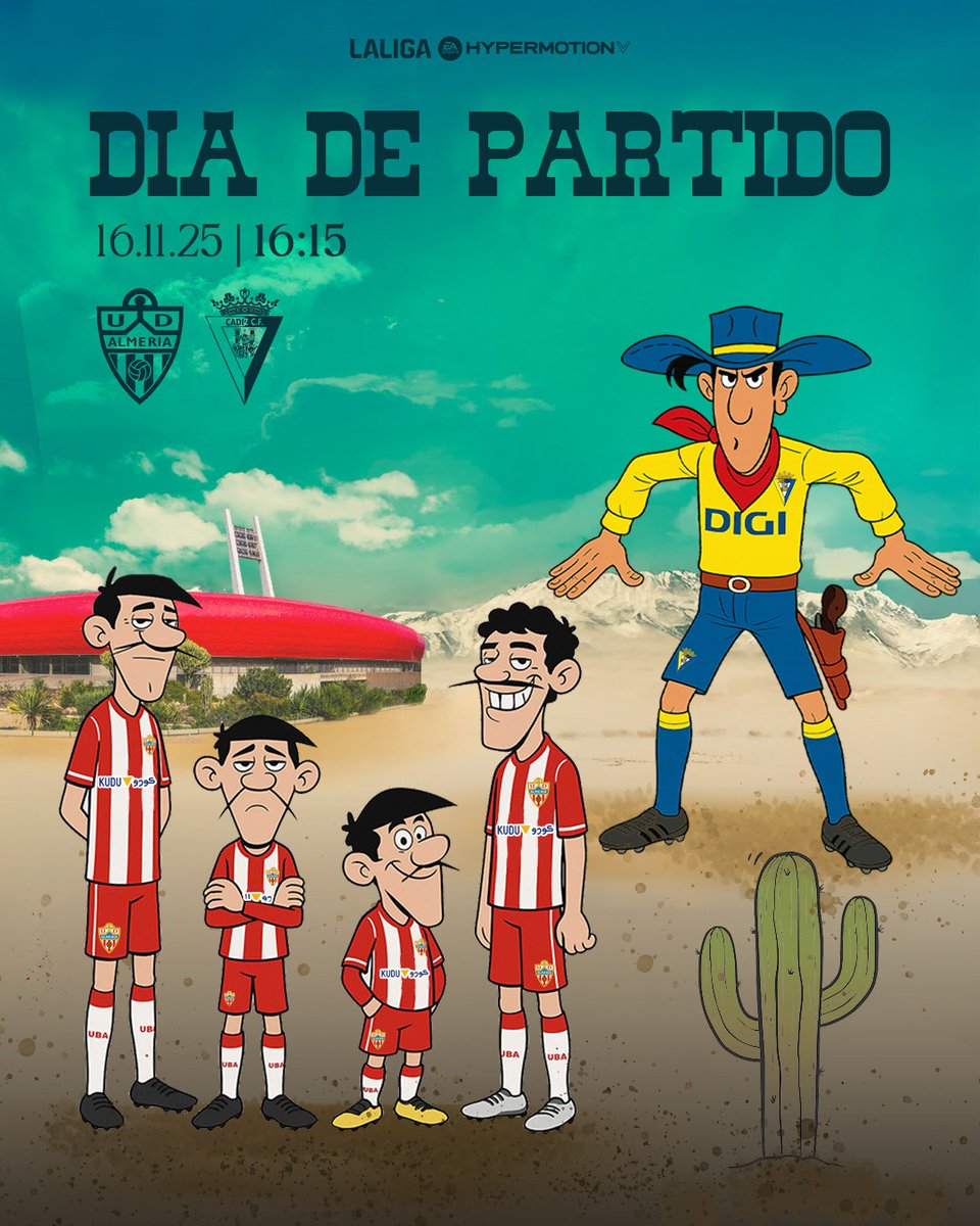 🖼️ CARTEL ONLINE|  𝘿𝙪𝙚𝙡𝙤 𝙚𝙣 𝙚𝙡 𝙨𝙖𝙡𝙫𝙖𝙟𝙚 𝙤𝙚𝙨𝙩𝙚 𝙖𝙡𝙢𝙚𝙧𝙞𝙚𝙣𝙨𝙚 🔫⚽️

#AlmeríaCádiz