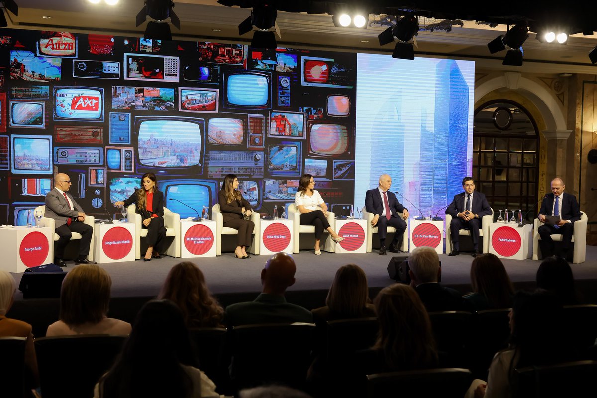 MCFMI's tweet photo. Panel 4: Media and Elections: Drivers of Change in National Politics explored how media, governance, and civic engagement are shaping Lebanon’s political landscape. A compelling discussion highlighting the role of women in driving progress. https://t.co/iP9281hs8c