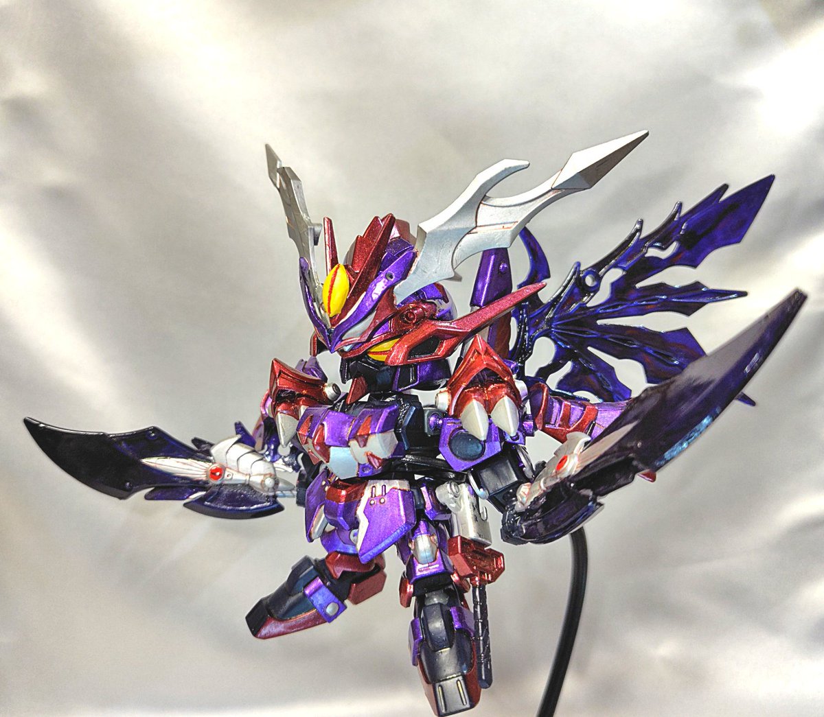 悪の飛駆鳥こと「呪導騎士ザンスパイン」
#SDガンダム
#七人の天宮騎士