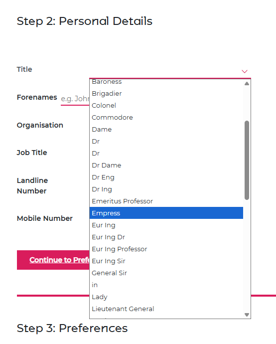 BenBrabyn's tweet photo. Very inclusive title options provided by the @RAEngNews events registration! I'm looking forward to who I might meet! https://t.co/0sHkIkmhNs