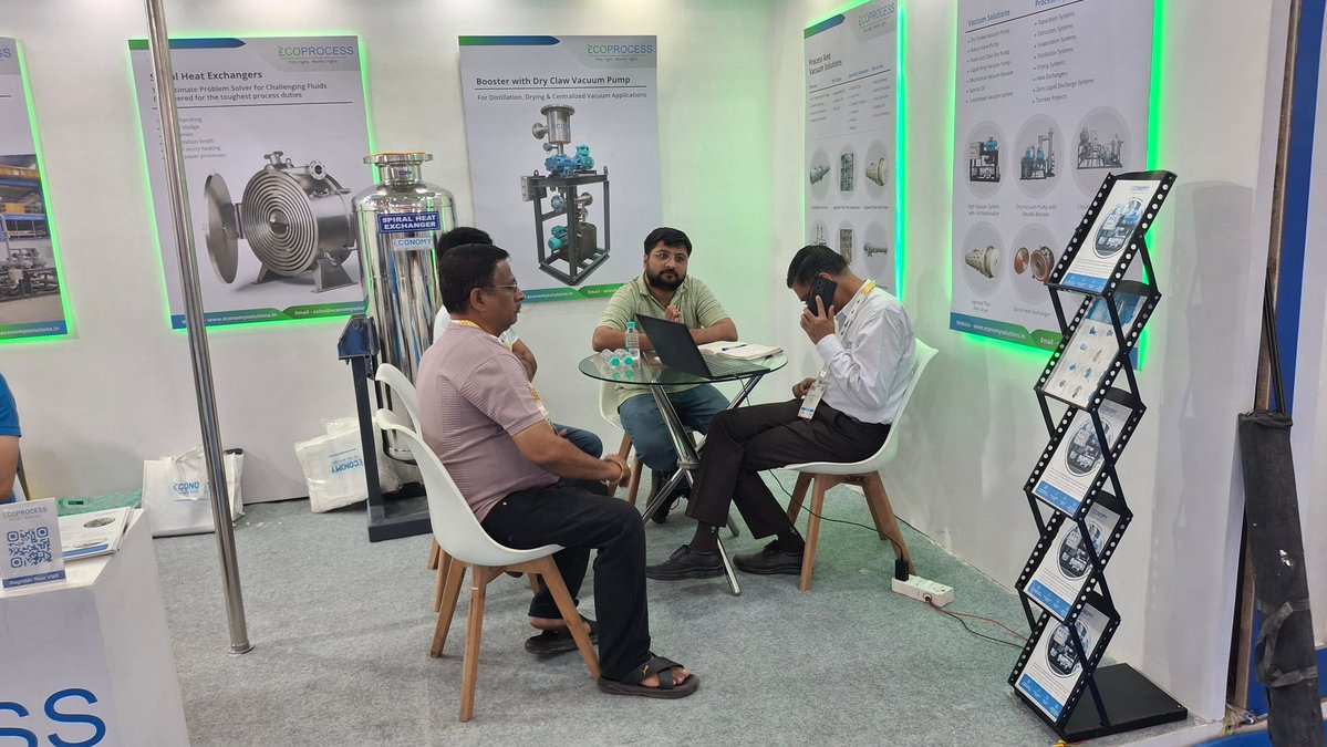 Economyprocess's tweet image. Day 3 – Final Day at #DahejIndustrialExpo2025!
Last chance to visit us at Stall A53 and explore our advanced Vacuum &amp;amp; Process Solutions.

📍 Dahej GIDC, Gujarat | 📅 Nov 12–14

#ECOPROCESS #VacuumTechnology #ProcessEngineering #DahejExpo