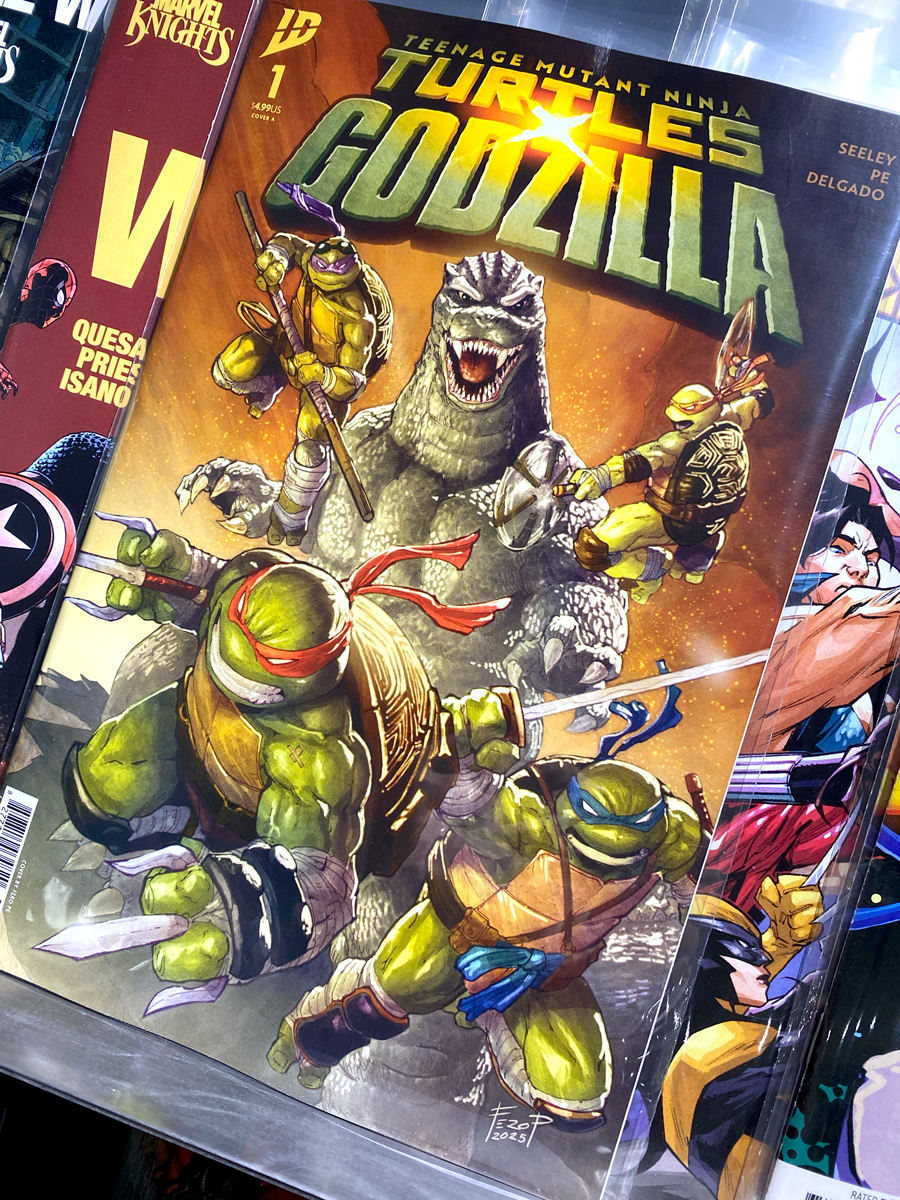 そして！注目コラボタイトルのタートルズ×ゴジラ開始！