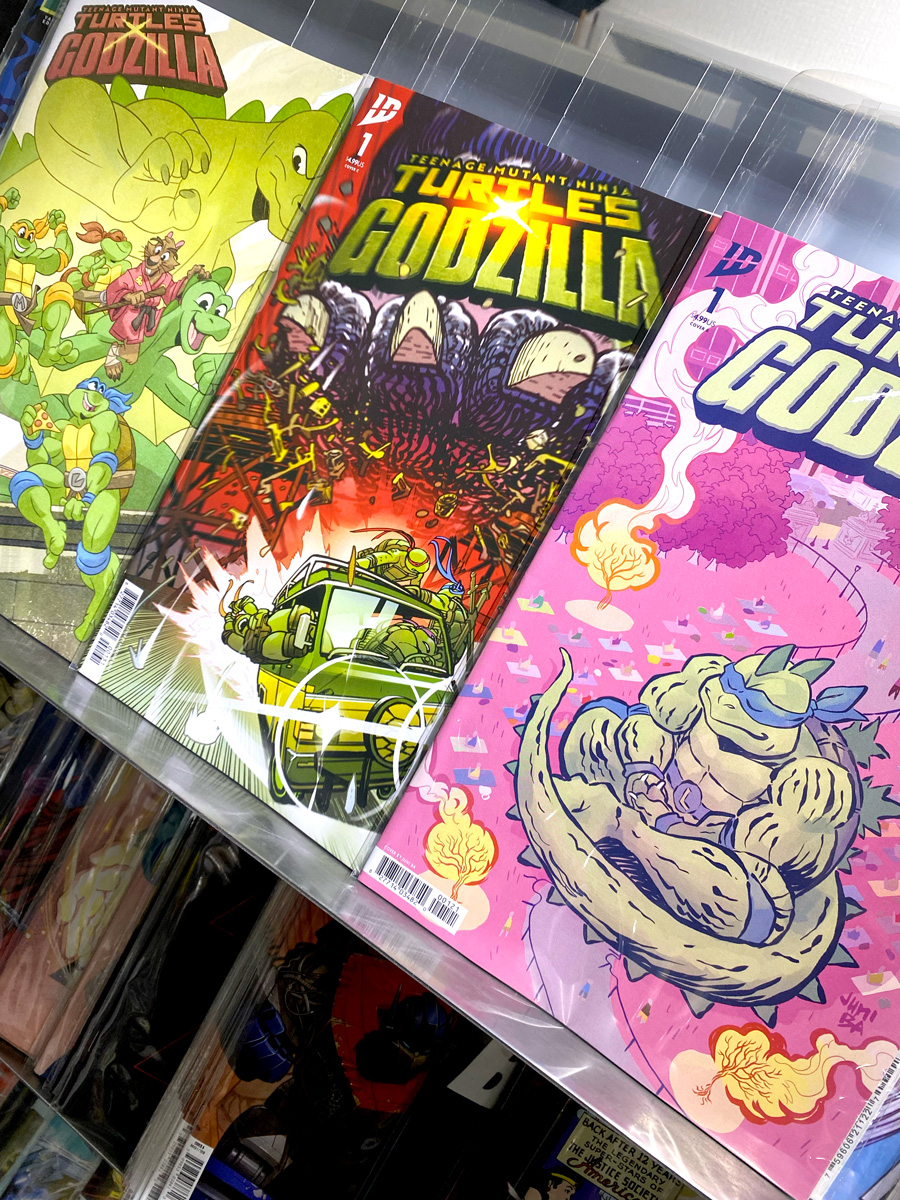 そして！注目コラボタイトルのタートルズ×ゴジラ開始！
