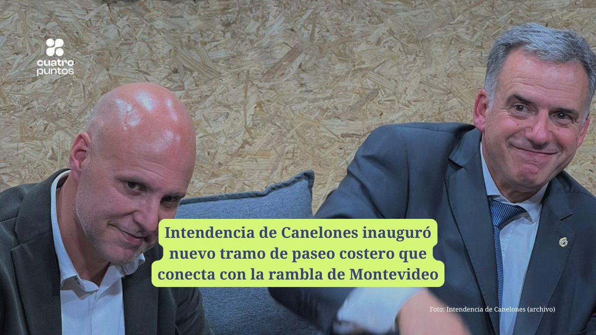 INTENDENCIA DE CANELONES INAUGURÓ NUEVO TRAMO DE PASEO COSTERO QUE CONECTA CON LA RAMBLA DE MONTEVIDEO

⚫ Este jueves 13 la Dirección General de Obras de la comuna canaria inauguró este tramo del paseo costero en Paso Carrasco, en Rambla Líber Seregni y Arroyo Carrasco.

⚫ La