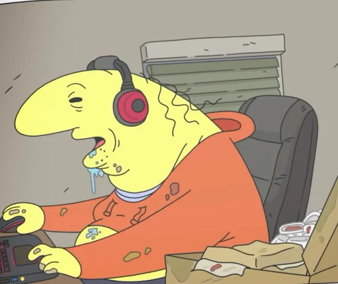 Last night i binge all of season 3 of smiling friends with my best friend june and it was so funny seeing his reaction cuz he only seen clips from the season so when it got to episodes like the mr frog and the Halloween episode, she was not prepared for it lmao