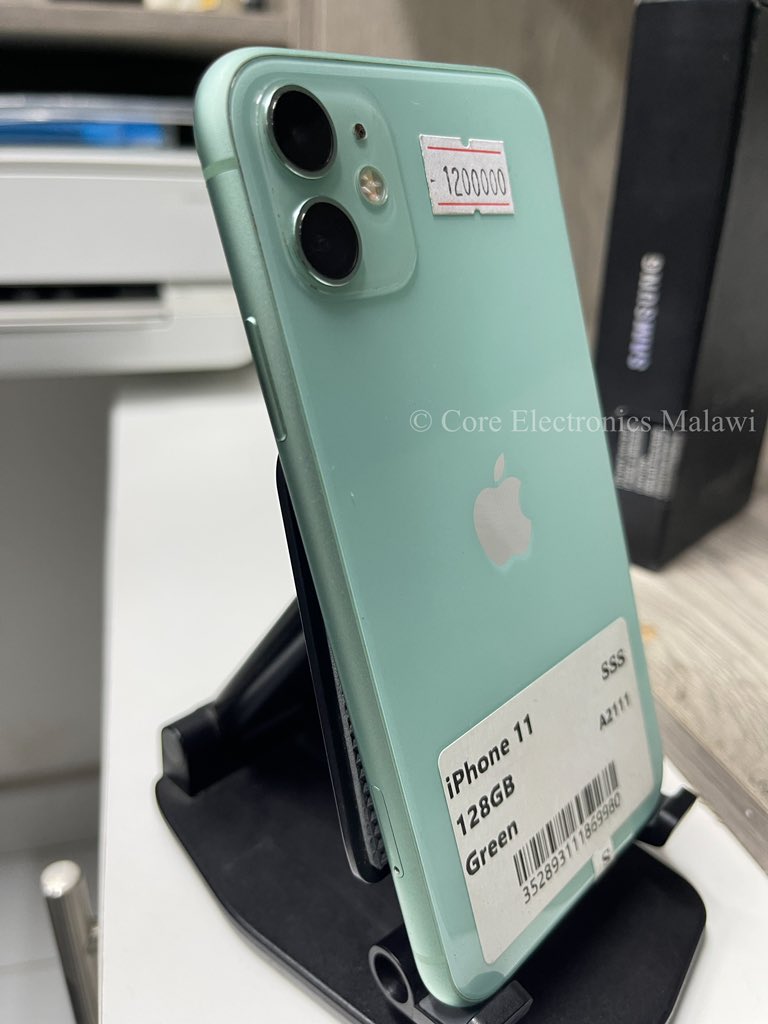 CoreMalawi's tweet image. Buy Apple 🍏 iPhone 11 (Green) | Apple A13 Bionic (7 nm+) | 4GB RAM | 128GB Internal Storage | 6.1” Liquid Retina Display | 3110mAh Battery | Dual 12MP Camera | Face ID | Going at K1,195,000.00 | Contact: 0995 47 01 74
#coreelectronicsmalawi #Apple #iphone11