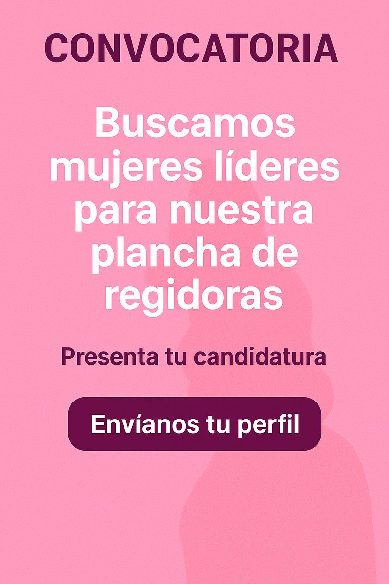josemariaarcila's tweet image. 🚨 Convocatoria Trujillo
Buscamos mujeres líderes para nuestra palanca de regidoras.
Trujillo necesita nuevas voces, nuevas miradas y más fuerza femenina en la toma de decisiones.
Interesadas: DM.
#MujeresAlPoder #Trujillo