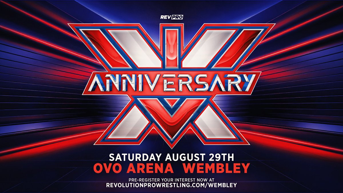 14 Year Anniversary Show Tickets on general sale NOW 
revolutionprowrestling.com/wembley 

We thank everyone who has shown faith in us &amp; purchased tickets already. 

With your support we can and will make this the biggest RevPro show ever.  

#RevPro #Wembley2026 #ProWrestlingAtItsBest