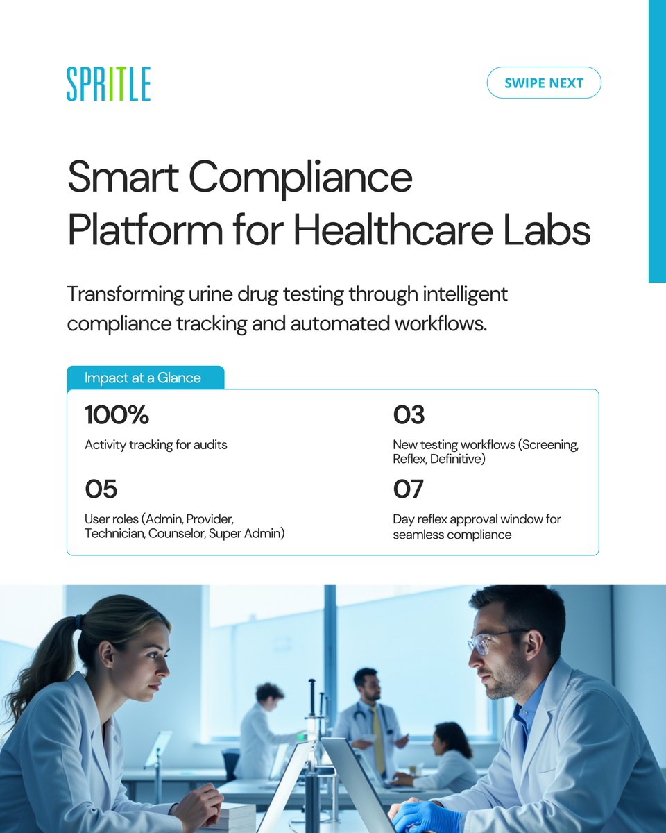 spritlesoftware's tweet image. 🧪 Reimagining Lab Compliance with AI.

The result?
🚀 Faster, safer, and audit-ready lab operations — powered by intelligent automation.
#SpritleSoftware #HealthcareInnovation #AIinHealthcare #ComplianceAutomation #DigitalTransformation #HealthTech #LabAutomation #AIAgents