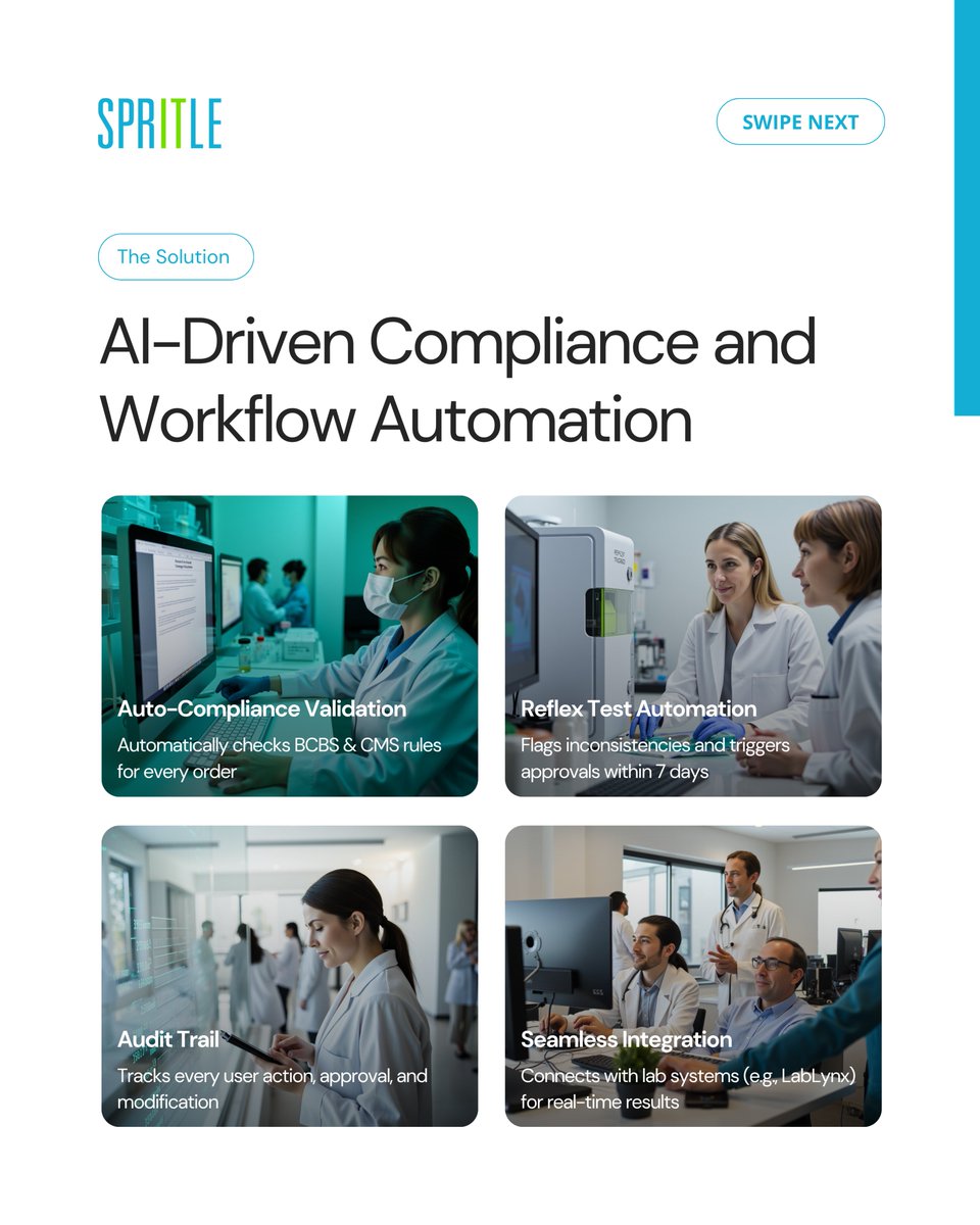 spritlesoftware's tweet image. 🧪 Reimagining Lab Compliance with AI.

The result?
🚀 Faster, safer, and audit-ready lab operations — powered by intelligent automation.
#SpritleSoftware #HealthcareInnovation #AIinHealthcare #ComplianceAutomation #DigitalTransformation #HealthTech #LabAutomation #AIAgents
