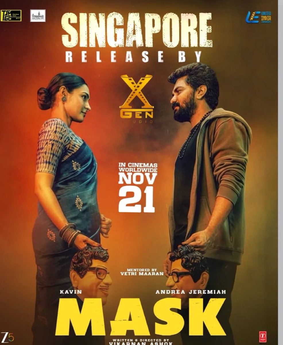 Kalai42881320's tweet photo. #Mask Singapore 🇸🇬 Release By #XGenStudios
A Mr @Mdanees_3 release
With screens booked way before & timely 👏 movie heading for a good release here 👍👍
All set for the BIG-LEAGUE entry of #Kavin 😎🔥
Written & Directed by @VIKARNAN16 🤜🏼
A @gvprakash musical 🙏🏼 https://t.co/v27fjcdKrq