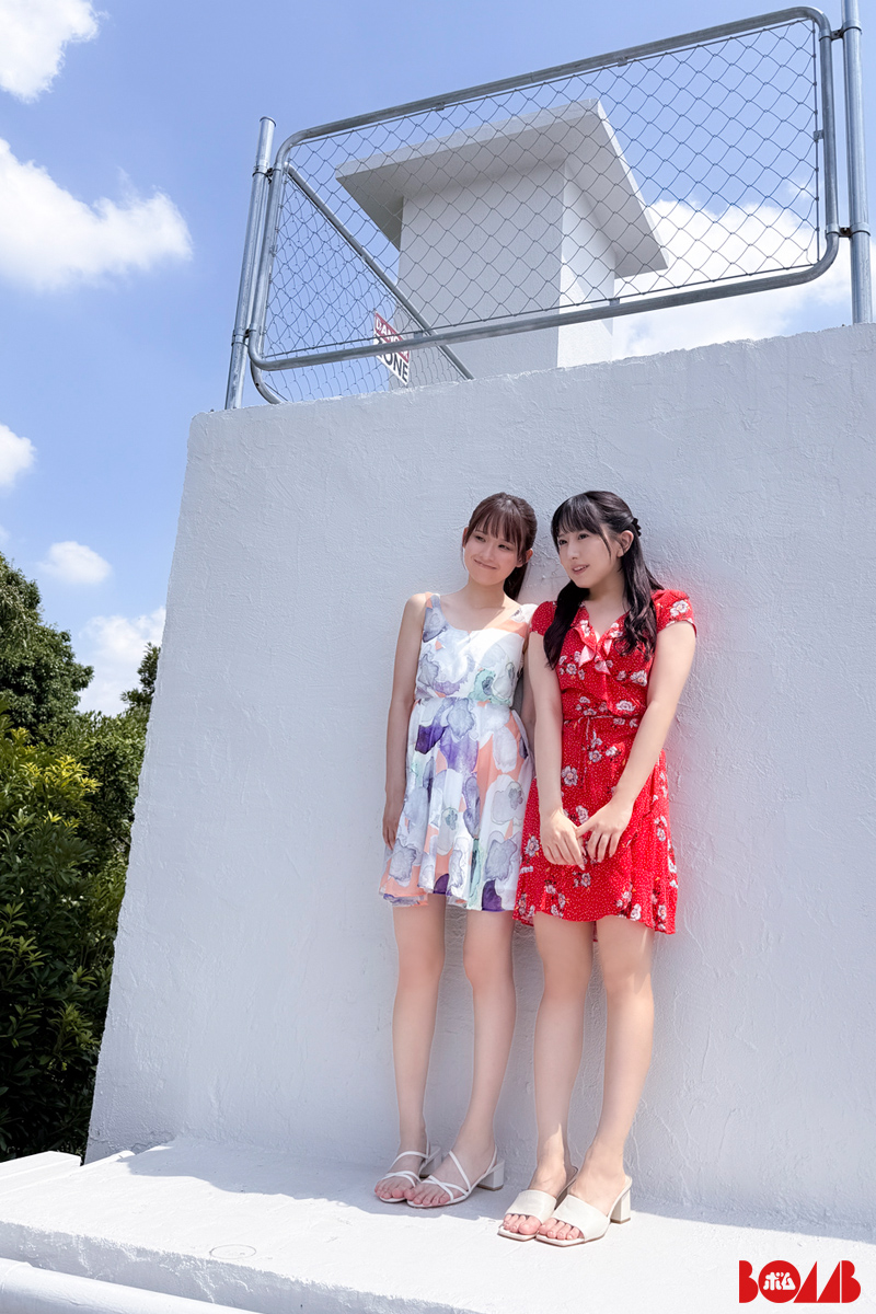 ▷オフショット📸

#SKE48 最新シングルで初選抜メンバーとなった
#相川暖花 #西井美桜 ペア水着グラビア👙

このキラキラ✨の景色をお見逃しくなく🏃
BOMB11月号発売中▶amzn.to/426UzoJ
電子版も▶amzn.to/4ofCv4M