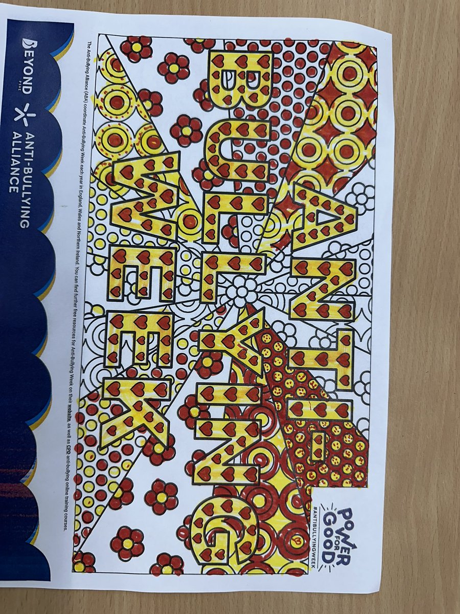 carltonj_i's tweet image. Year 6 Trees have been enjoying some peaceful mindfulness colouring today, inspired by key words for #AntiBullyingWeek. A lovely way to reflect, relax and celebrate kindness! #ChooseKindness #Year6 #Mindfulness
