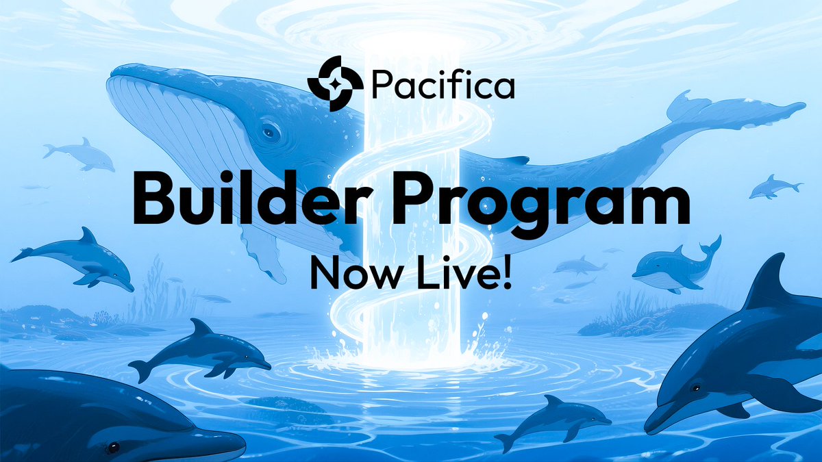 pacifica_fi's tweet image. 🌊 Pacifica Builder Program: Now Live!

We’re excited to announce that the Pacifica Builder Program is officially live. 👷🛠️

Builders can now integrate directly with Pacifica and earn fees on every order they relay, opening a new opportunity for the community to be a part of…