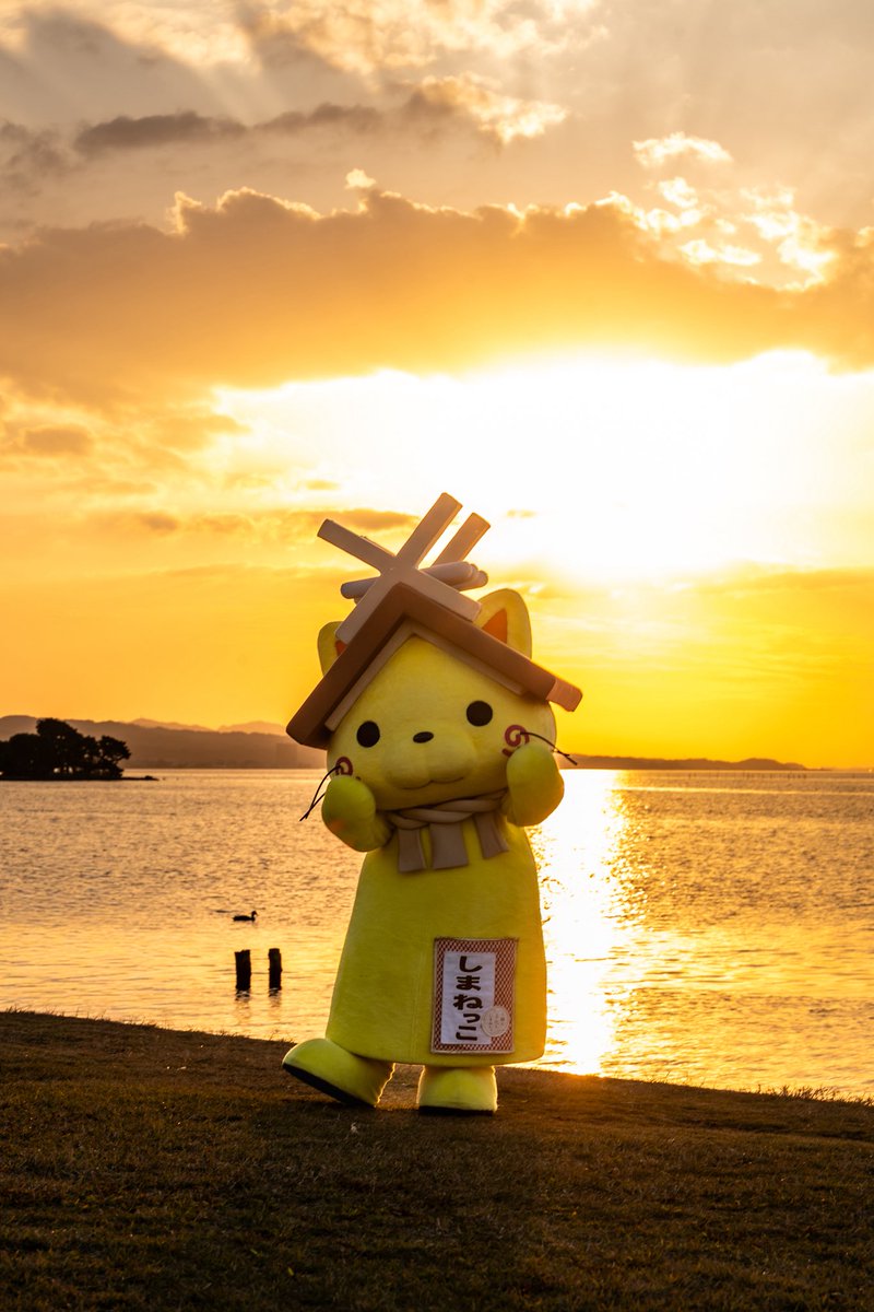 久々に宍道湖畔で夕日を見れた。

向こうから歩いてくあのシルエットは!

しまねっこちゃんが撮影で来てた。

イベントじゃないから一緒には撮れないけど、写真は撮って良いよってことで少しパシャパシャと。

今日湖畔に居た方はラッキーでしたね。

#しまねっこ