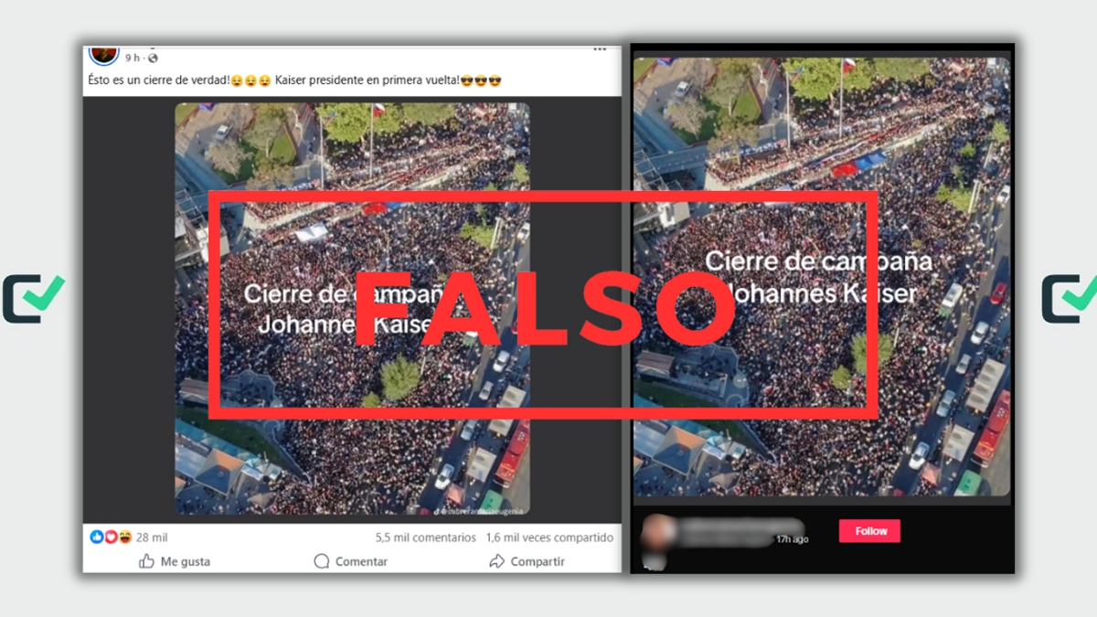 Falso: foto adjudicada al cierre de campaña de Kaiser es de un acto de Jara tinyurl.com/3a7p5as6 #AlianzaComprueba #Cooperativa90