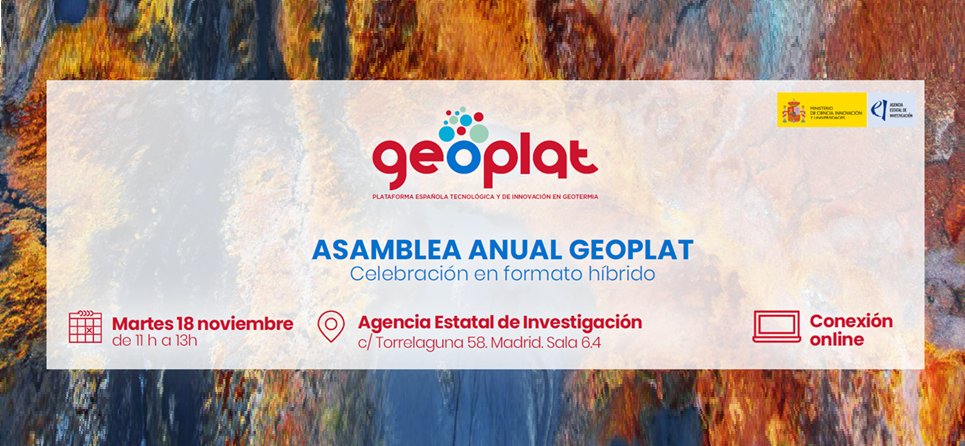 Geoplat's tweet image. @Geoplat  celebra su Asamblea Anual el 18 de noviembre, de 11 a 13 h, en formato híbrido (#AEI, Madrid / Online)

Para participar, es imprescindible confirmar la asistencia (presencial u online), en este formulario: us06web.zoom.us/meeting/regist…

AGENDA: geoplat.org/wp-content/upl…