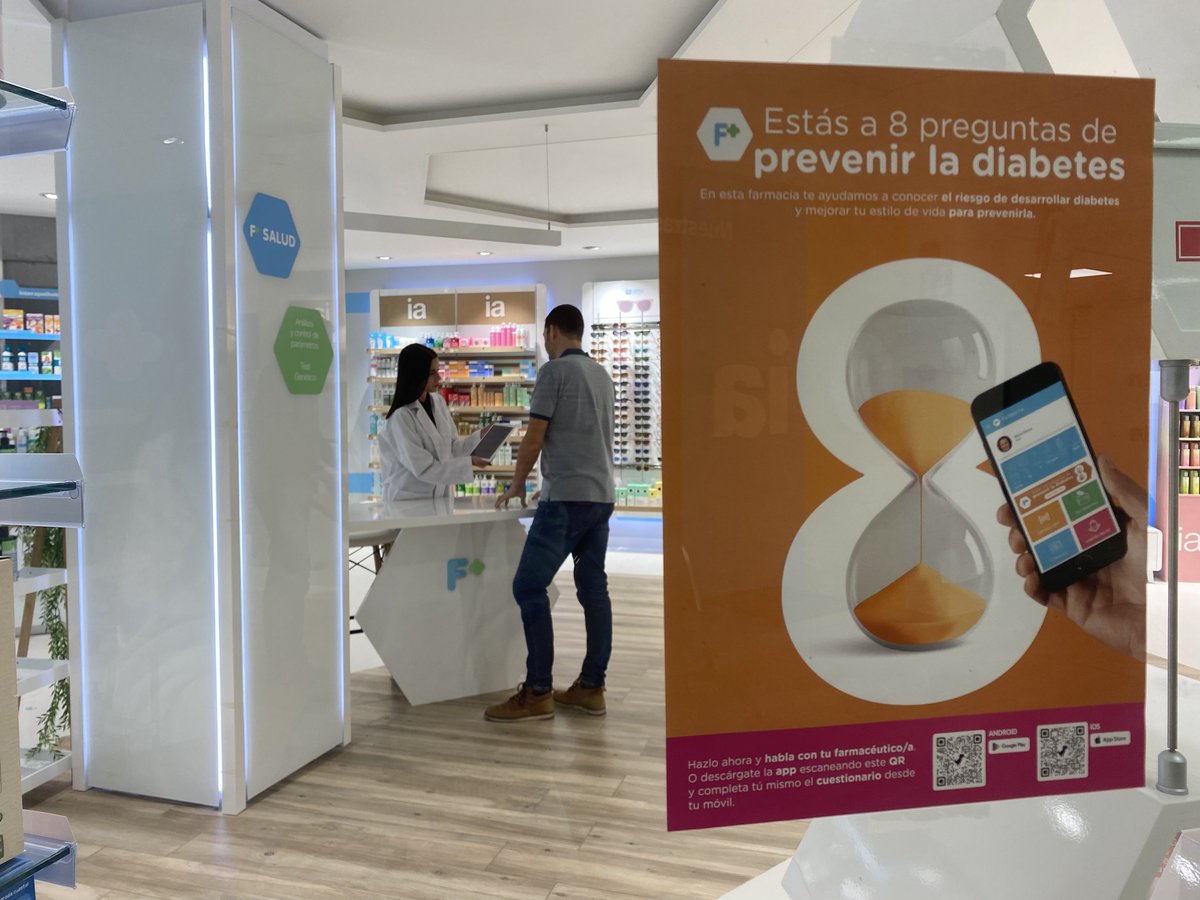 Hefame_es's tweet image. 💙 Reforzamos nuestro compromiso con la prevención de la diabetes II a través de F+💚

Con motivo del Día Mundial de la Diabetes 🩺, relanzamos nuestra campaña de detección temprana en las farmacias F+ 💊,avanzadas digitalmente e identificadas con el Logo F+ en sus fachadas.…