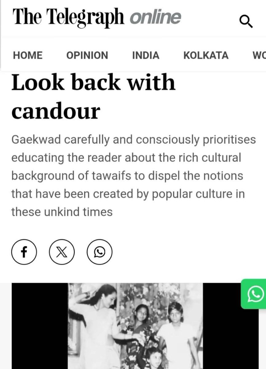 Hum bhi agar bacche hotey. Children's Day special review of Nautch Boy in The Telegraph by <a href="/cjmitra/">Chittajit | চিত্তজিৎ | चित्तजीत</a> Short, crisp, and with a word-limit suited even for adult  attention span. Matlab review padho toh book bhi padhne ki koshish karna please. 💃🏼🪭
Link: telegraphindia.com/books/look-bac…