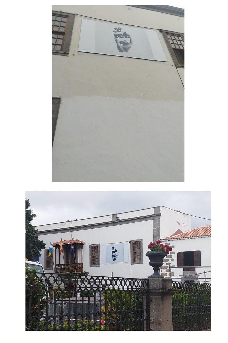 En el pleno del mes de Octubre preguntamos por el Patrimonio Histórico. ¿Se imaginan poner una pancarta o hacer un agujero en la fachada de “Notre Dame”?. Pues esto ha pasado con la casa León y Joven. Nos preocupa lo que está pasando. Instamos al Cabildo para que intervenga.