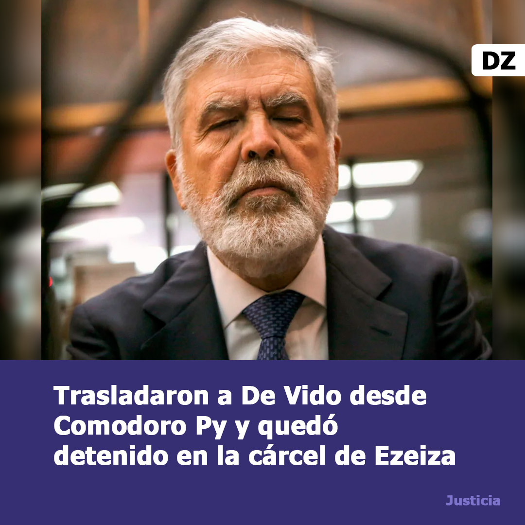 DesarrolloZonal's tweet image. 🔴⚖️ #Justicia | Julio De Vido fue trasladado desde #ComodoroPy a la cárcel de #Ezeiza
▶︎ Comenzará a cumplir la condena de 4 años por la #TragediadeOnce
🔗📲 MAS INFO 👉 wp.me/p8kW5o-FAM

#DZ #ElPais #Politica #Corrupcion #Argentina