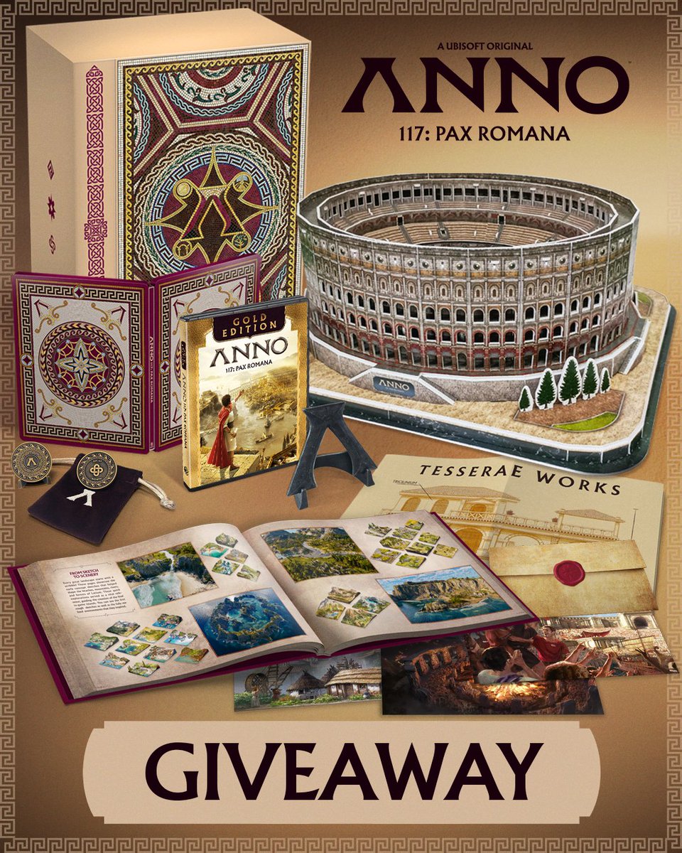 Ubisoft_UK's tweet image. 🏛️ Your attention please, the time has come to build your Empire!

🎁 To win a copy of Anno 117 on PC, PlayStation or Xbox like this post &amp;amp; comment which platform you&apos;d like to win.

📍 Giveaway ends 12pm GMT 18th Nov. 

Link to T&amp;amp;Cs and more details in the comments.