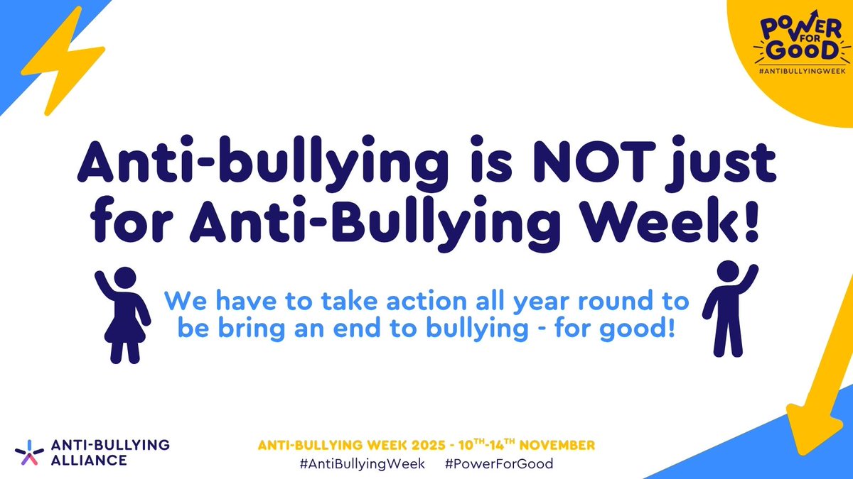 PenkethSchool's tweet image. As #AntiBullyingWeek comes to an end, this is a reminder that anti-bullying isn’t just for Anti-Bullying Week!

We will commit to use our #PowerForGood all year round 💙