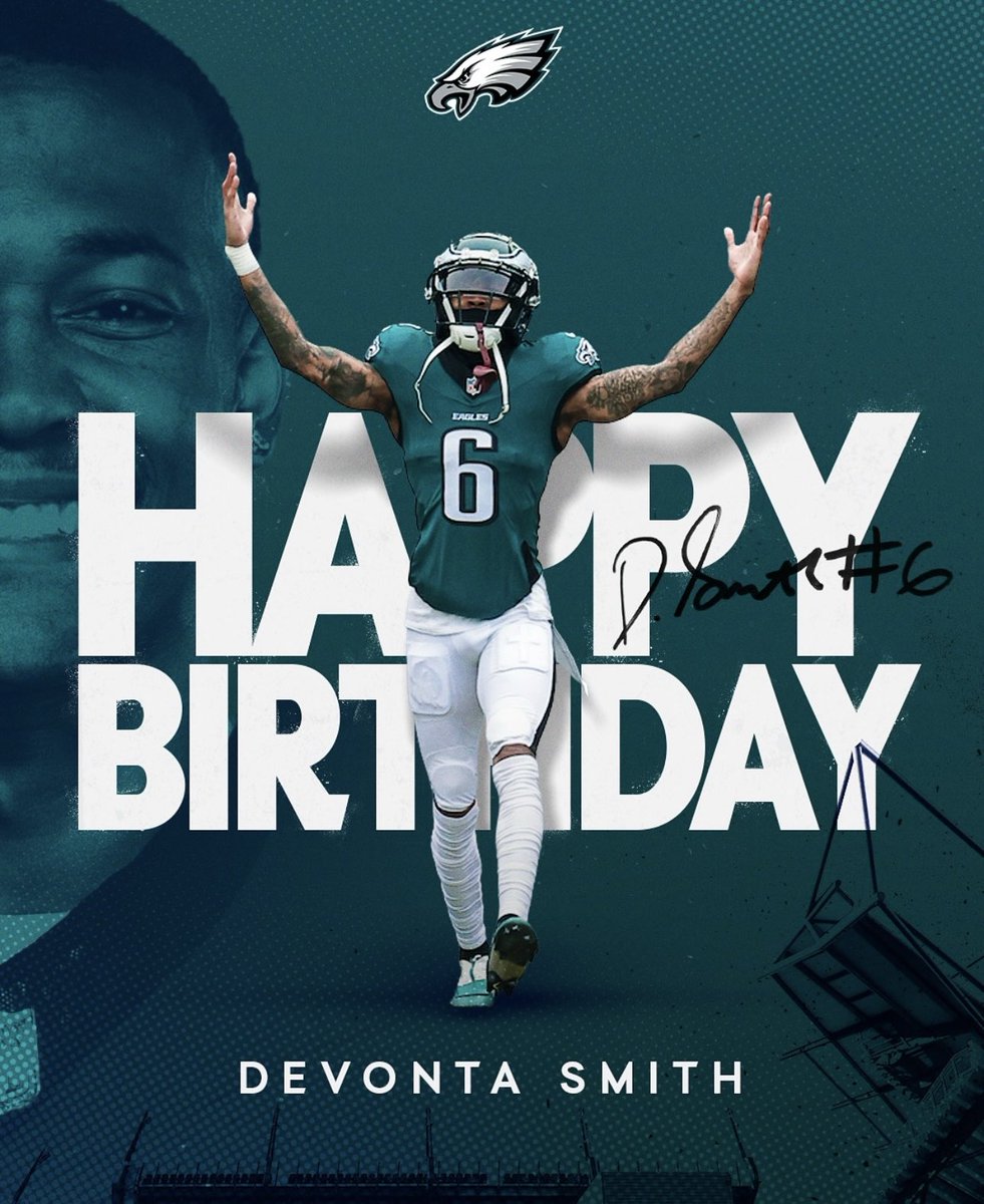 CooperDeJawn3's tweet image. HAPPY BIRTHDAY DEVONTA SMITH 🦅

#FlyEaglesFly