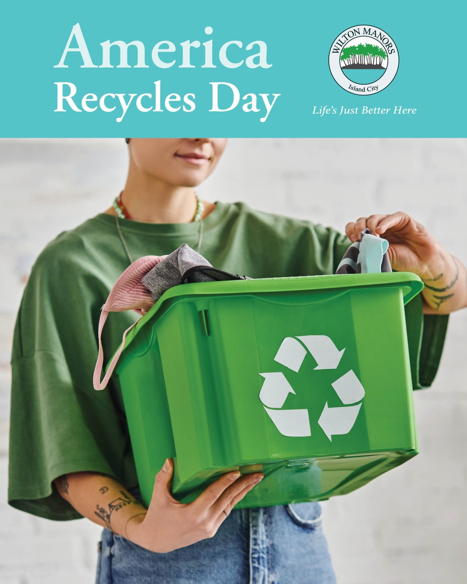 Recycling works when we do. Check guidelines, sort smart, and keep items clean and dry. America Recycles Day is Sat. Nov. 15. Together we can do our part, Island City. Learn more: browardswa.org/community-faq/