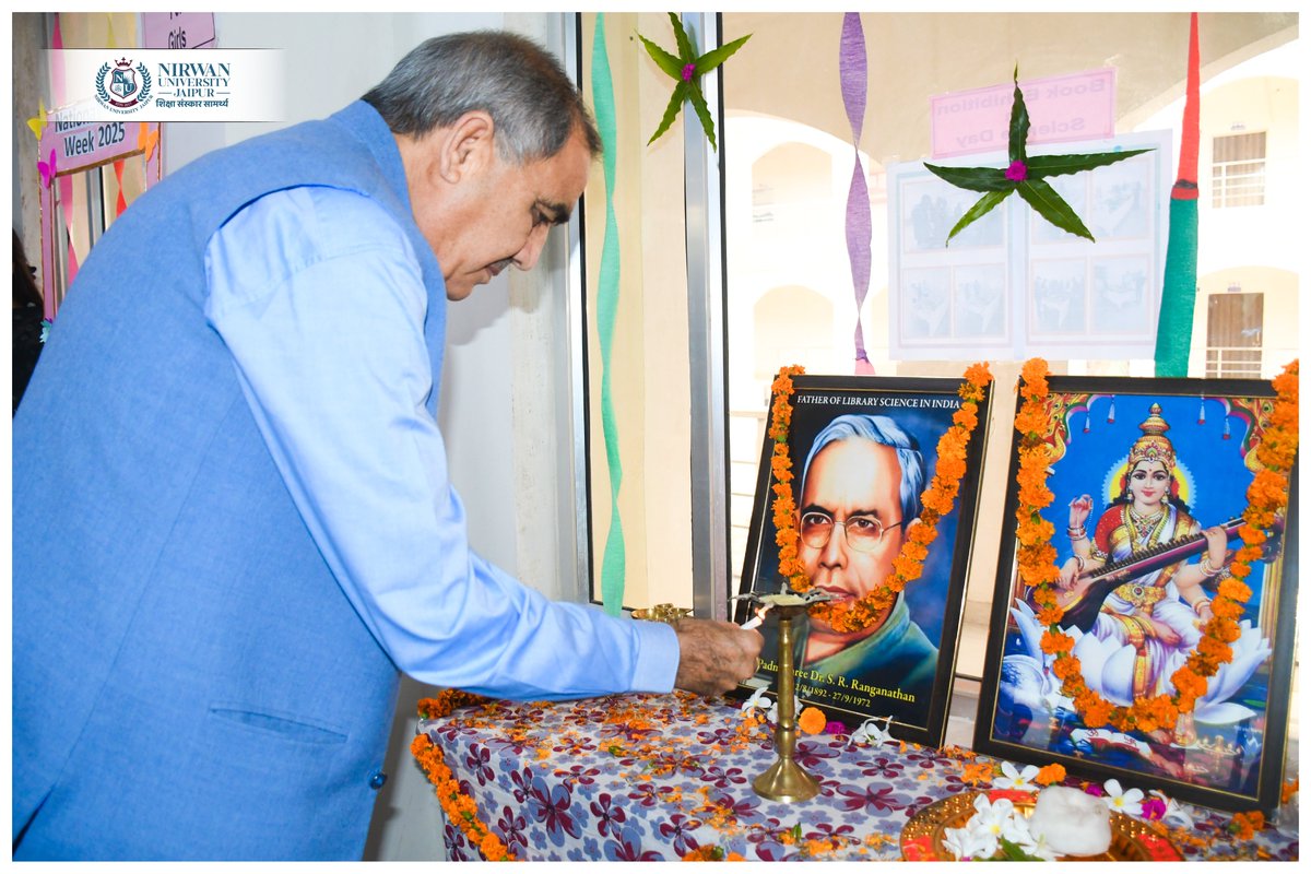 nirwanuniv's tweet image. Glimpses of &quot; National Library Week 2025&quot;

#NationalLibraryWeek2025 #NirwanUniversityJaipur #GyanDharaCentralLibrary #LibraryWeekCelebration #EmpoweringThroughKnowledge #ReadLearnGrow #LearnWithNUJ
#NUJEvents