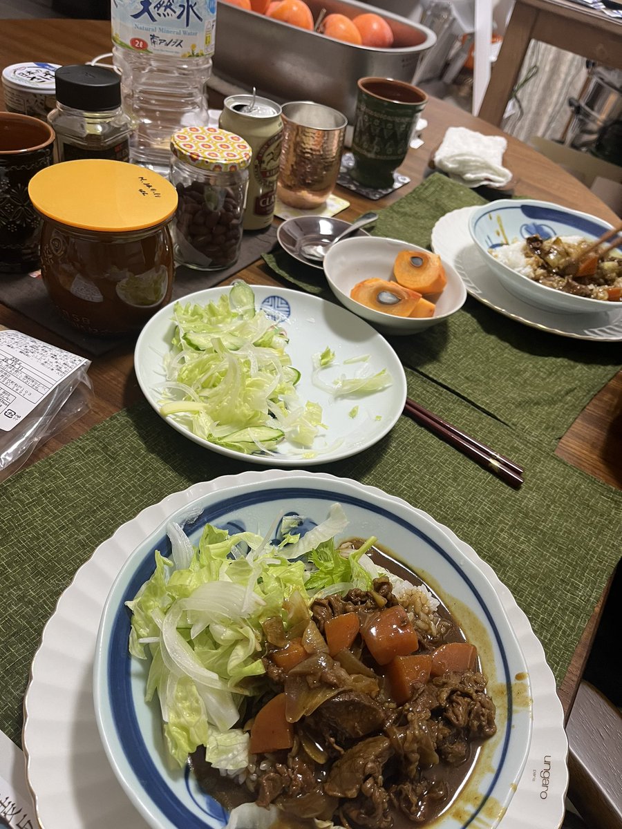 koroku0331's tweet photo. 料理人父の作るカレー❣️

#朝ごはん
#ランチ
#お弁当
#昼ごはん
#夜ご飯　
#おうちごはん
#家庭料理部 
#料理好き
#料理人
#編み物好き https://t.co/wiNcnnivIf