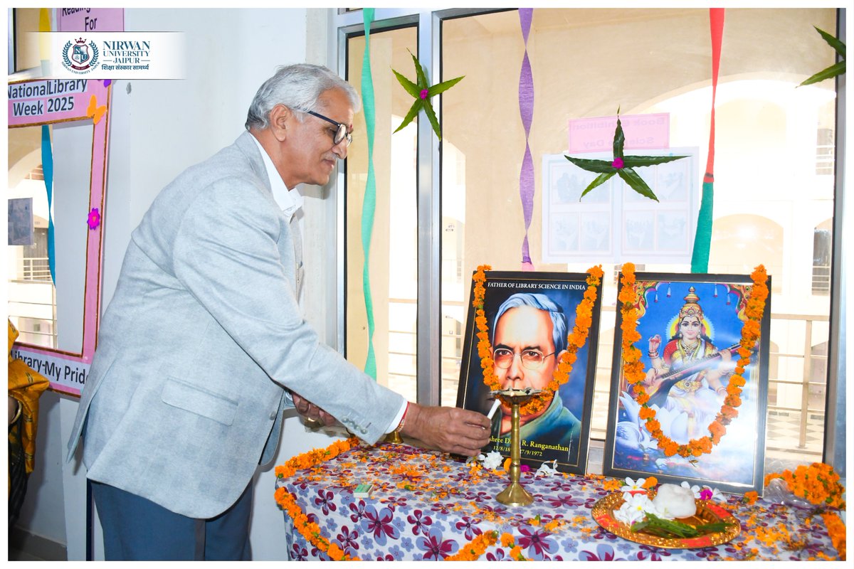 nirwanuniv's tweet image. Glimpses of &quot; National Library Week 2025&quot;

#NationalLibraryWeek2025 #NirwanUniversityJaipur #GyanDharaCentralLibrary #LibraryWeekCelebration #EmpoweringThroughKnowledge #ReadLearnGrow #LearnWithNUJ
#NUJEvents