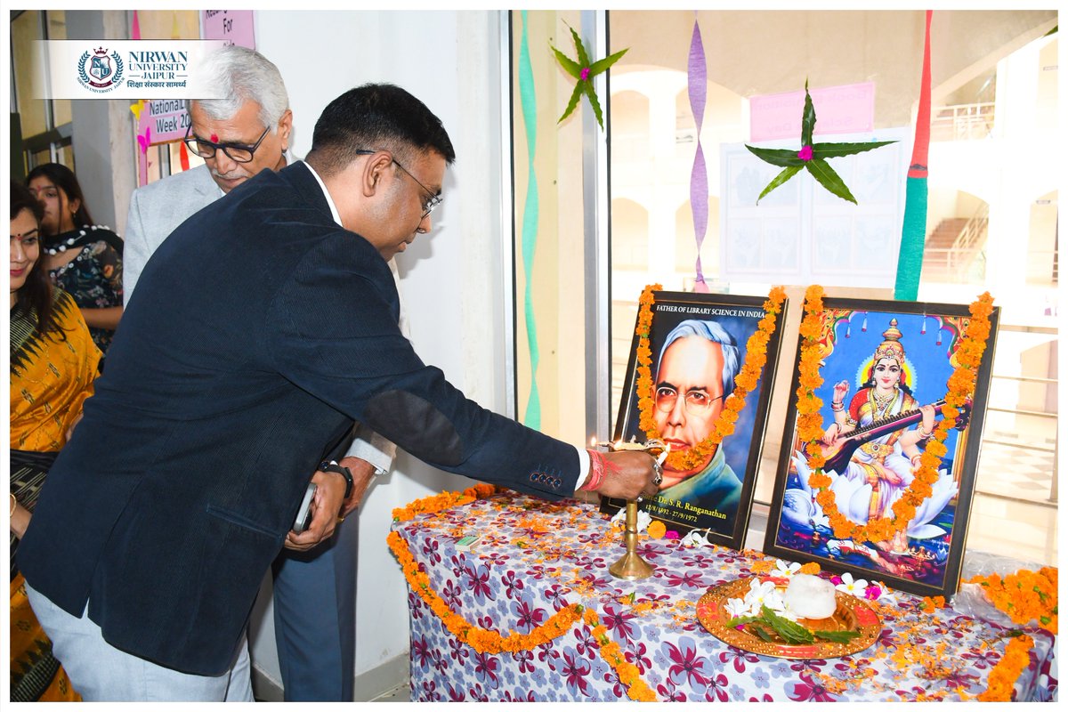 nirwanuniv's tweet image. Glimpses of &quot; National Library Week 2025&quot;

#NationalLibraryWeek2025 #NirwanUniversityJaipur #GyanDharaCentralLibrary #LibraryWeekCelebration #EmpoweringThroughKnowledge #ReadLearnGrow #LearnWithNUJ
#NUJEvents