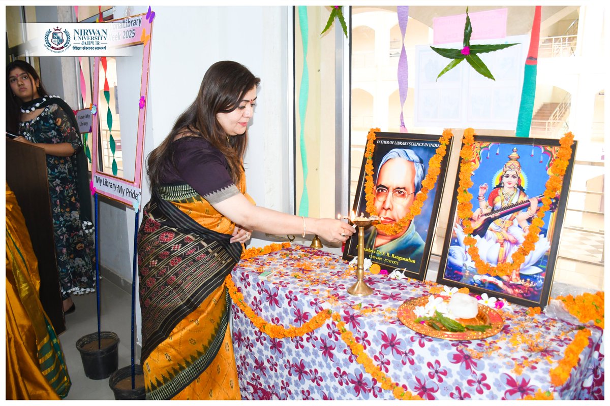 nirwanuniv's tweet image. Glimpses of &quot; National Library Week 2025&quot;

#NationalLibraryWeek2025 #NirwanUniversityJaipur #GyanDharaCentralLibrary #LibraryWeekCelebration #EmpoweringThroughKnowledge #ReadLearnGrow #LearnWithNUJ
#NUJEvents
