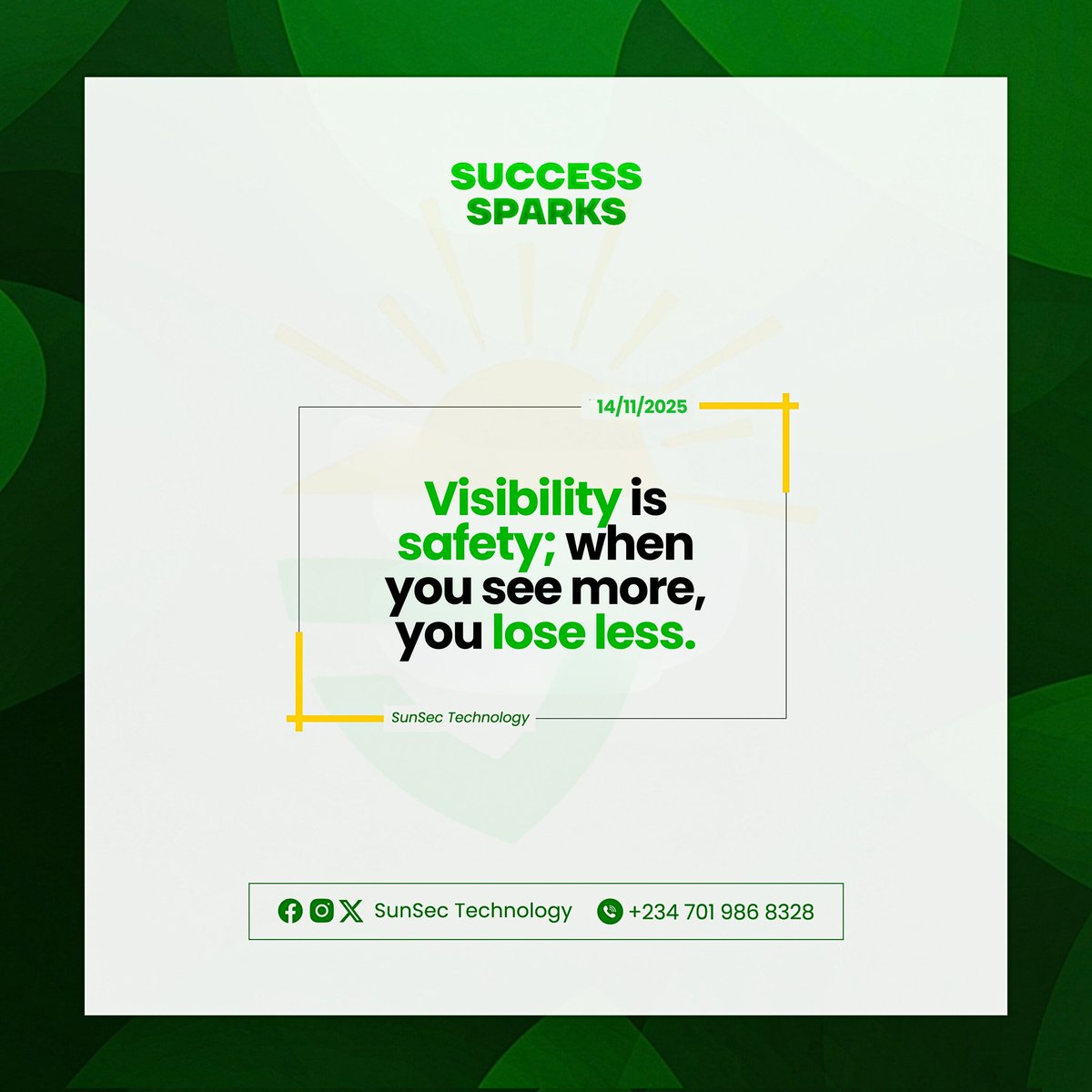 SunSecTech's tweet image. Visibility is safety — when you see more, you lose less.
See more. Protect more.
🔗 bit.ly/SunSecTechnolo…

#sunsectechnology 
#SmartSecurity