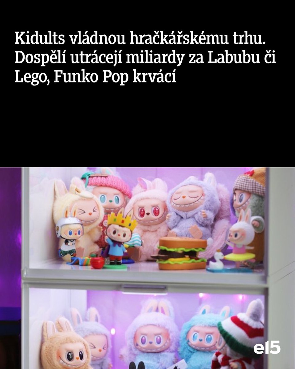 🧸 Dospělí táhnou trh s hračkami: „kidults“ tvoří třetinu výdajů a segment roste o 6 %.
📈 Nostalgie = Lego, Pokémon, Labubu.
⚠️ Pop Mart klesá, Funko Pop hlásí problémy s dluhy.

👉 e15.clanek.net/mKxBDAcA