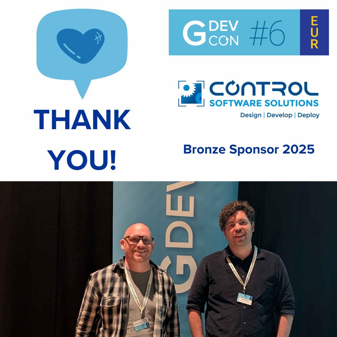 GDevConference's tweet image. Huge thanks to Control Software Solutions for being a Bronze Sponsor at #GDevCon 2025! 🎉 Your support helped make September’s event another great success. Learn more about their automation &amp;amp; control expertise 👉 controlsoftwaresolutions.com #LabVIEW #graphicalprogramming