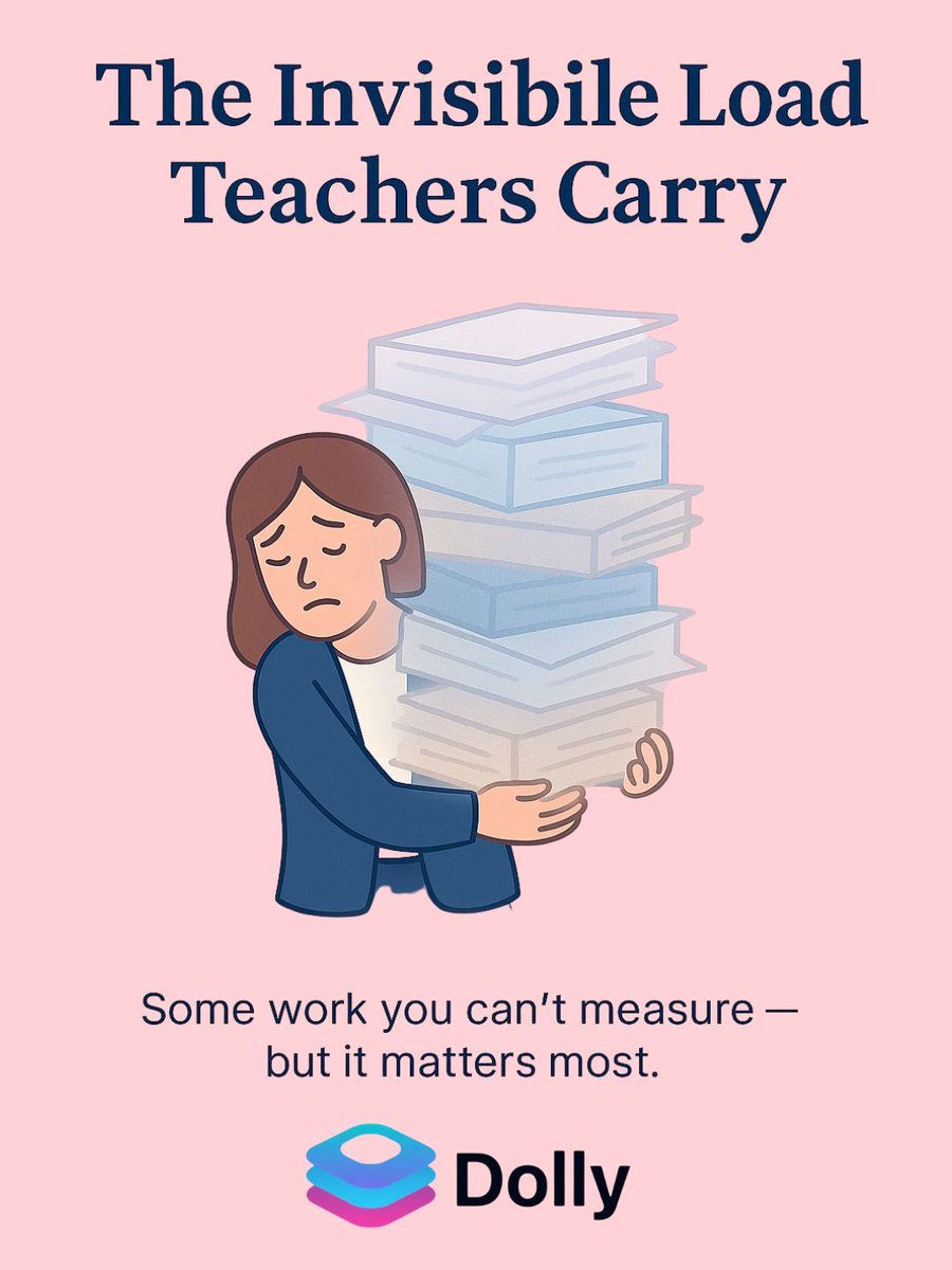 godollyai's tweet image. The invisible load of teaching isn’t just planning and marking.
It’s the emotional energy no one sees, but everyone feels. 💛

Thank you for holding so much.
👉 godolly.ai

#TeacherWellbeing #DollyAI #TeachersofTwitter #Thankyou