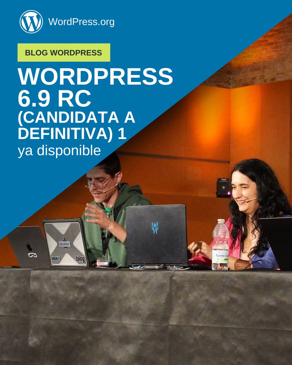 wp_es's tweet image. ¡WordPress 6.9 RC1 ya está disponible!

Es la última versión de prueba antes del lanzamiento oficial. Prueba las novedades, ayuda a encontrar errores y recuerda: solo en sitios de desarrollo.

Más info 👉 es.wordpress.org/2025/11/12/wor…

#WordPress #comunidadWP #novedades
