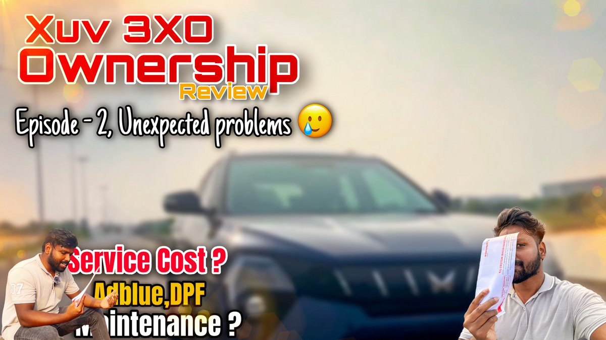 BalasusirajaYT's tweet image. XUV 3XO – My 6 Months Owner Review: 
Unexpected Problems🥲
#PetrolvsDiesel #Mahindra  #Xuv3xo #CarReview 
Watch now : youtu.be/dxrP9XKCVzI