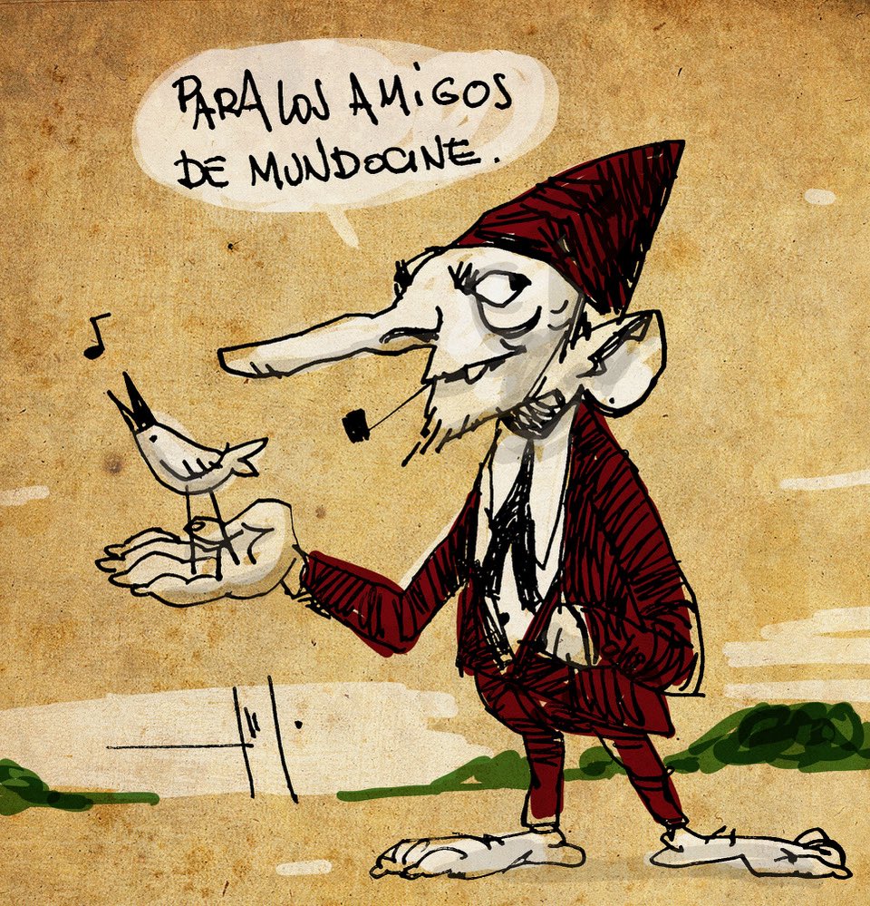 Un pajarito nos ha dicho que la próxima semana tendréis entrevista en mundoCine con Tomás Hijo.

Hablamos de ‘Frankenstein’ y sus cartas de lectura, sus ediciones ilustradas de ‘Drácula’, ‘La Piedra Blanda’, y más.

Gracias, <a href="/tomashijo/">Tomás Hijo</a>, por esta bonita ilustración para nosotros.