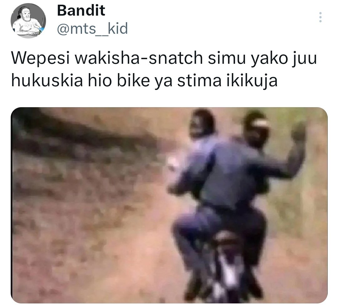 I would hate to have such enemies. Nie thekete mangai😭