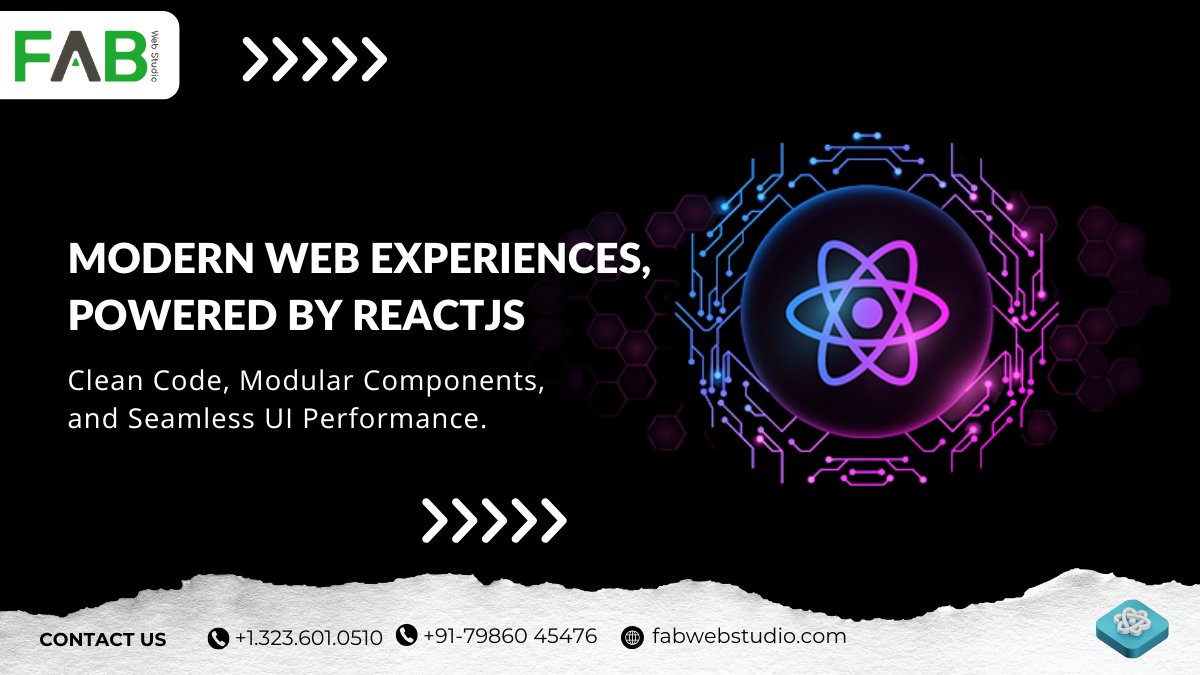 fabwebstudio's tweet image. 🚀 Build fast, scalable &amp;amp; interactive web apps with our ReactJS Development Services!

We craft SPAs, dashboards &amp;amp; modern web experiences with clean code and smooth UI/UX.

👉 fabwebstudio.com/services/react…

#ReactJS #WebDev #FABWebStudio